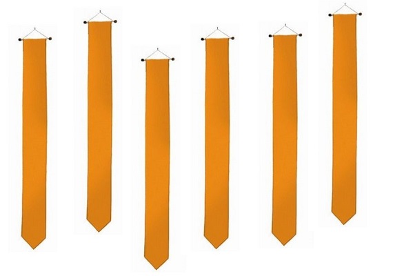 Wimpel Oranje - puntvorm 175 cm