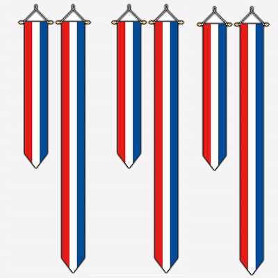 Wimpel Nederland - puntvorm 175 cm